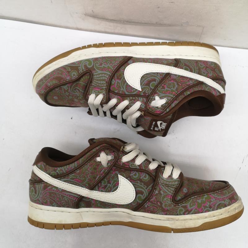 ナイキ NIKE スニーカー スニーカー SB Dunk Low PRM Brown Paisley DH7534-200 ダンク ブラウンペイズリー 28.0cm メンズ USED 古着 中古 50158523