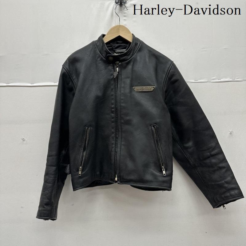 ハーレーダビッドソン Harley-Davidson ジャケット、上着 ライダース カウ レザー シングル ライダース ジャケット M 黒 / ブラック / black メンズ USED 古着 中古 50158526