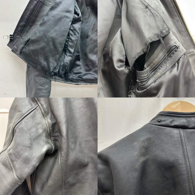 ハーレーダビッドソン Harley-Davidson ジャケット、上着 ライダース カウ レザー シングル ライダース ジャケット M 黒 / ブラック / black メンズ USED 古着 中古 50158526