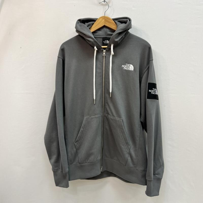 ザノースフェイス THE NORTH FACE パーカー 長袖 スクエア ロゴ フル ジップ フーディー NT12335 L 灰 / グレー / gray メンズ USED 古着 中古 50158538