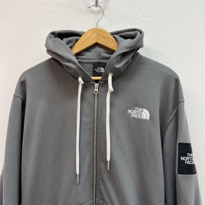ザノースフェイス THE NORTH FACE パーカー 長袖 スクエア ロゴ フル ジップ フーディー NT12335 L 灰 / グレー / gray メンズ USED 古着 中古 50158538