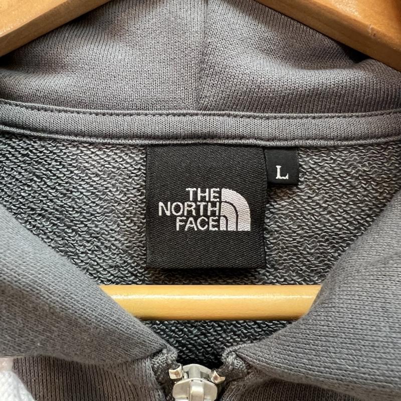 ザノースフェイス THE NORTH FACE パーカー 長袖 スクエア ロゴ フル ジップ フーディー NT12335 L 灰 / グレー / gray メンズ USED 古着 中古 50158538