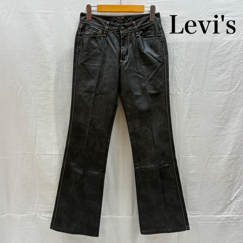 リーバイス Levi s パンツ デニム、ジーンズ 00s ポリウレタン コーティング フレア ブーツカット パンツ 光沢 28インチ 黒 / ブラック / black メンズ USED 古着 中古 50158539