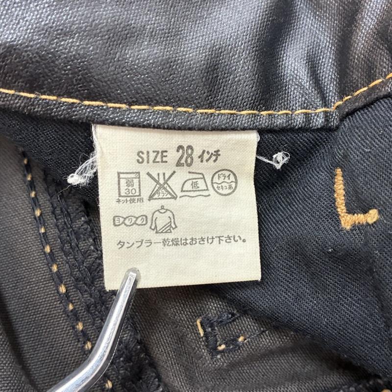 リーバイス Levi s パンツ デニム、ジーンズ 00s ポリウレタン コーティング フレア ブーツカット パンツ 光沢 28インチ 黒 / ブラック / black メンズ USED 古着 中古 50158539