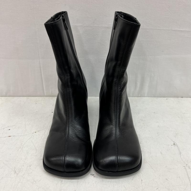 ユナイテッドトウキョウ UNITED TOKYO ブーツ ショートブーツ サイドジップ ラウンドトゥ レザーブーツ size2 - 黒 / ブラック / black レディース USED 古着 中古 50158551