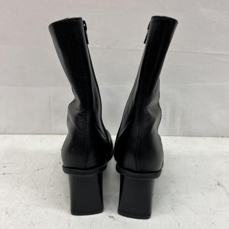 ユナイテッドトウキョウ UNITED TOKYO ブーツ ショートブーツ サイドジップ ラウンドトゥ レザーブーツ size2 - 黒 / ブラック / black レディース USED 古着 中古 50158551