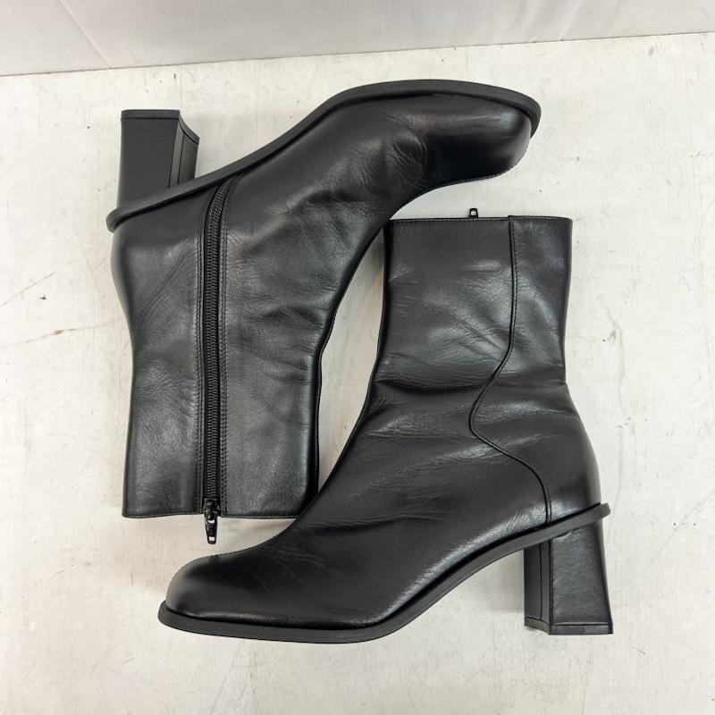 ユナイテッドトウキョウ UNITED TOKYO ブーツ ショートブーツ サイドジップ ラウンドトゥ レザーブーツ size2 - 黒 / ブラック / black レディース USED 古着 中古 50158551