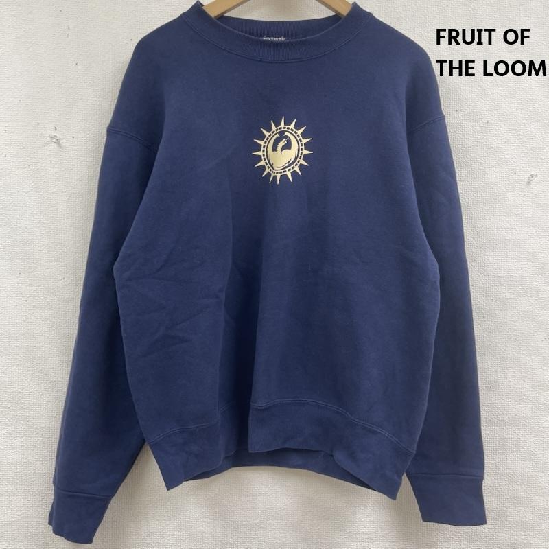 フルーツオブザルーム FRUIT OF THE LOOM トレーナー 長袖 90s USA製 surf Dragon Optical ロゴ スウェット トレーナー M 紺 / ネイビー / navy メンズ USED 古着 中古 50158571