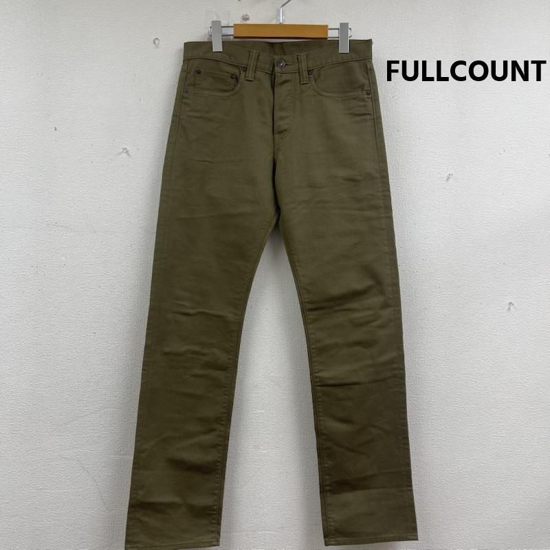 フルカウント FULLCOUNT パンツ チノパン 日本製 1887 コットン ストレート カラー パンツ 31インチ カーキオリーブ / カーキオリーブ / メンズ USED 古着 中古 50158573