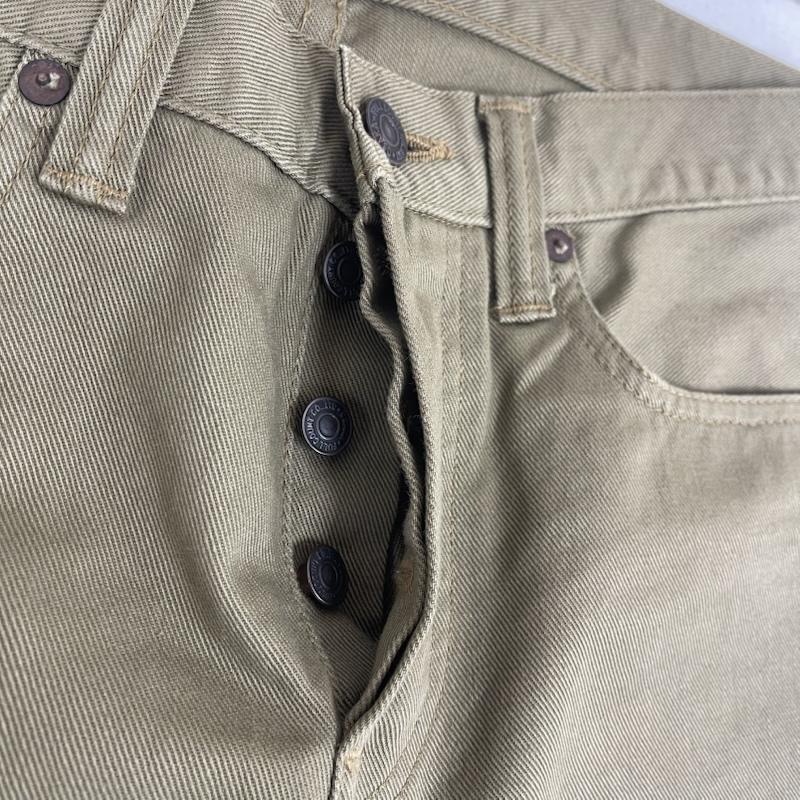 フルカウント FULLCOUNT パンツ チノパン 日本製 1887 コットン ストレート カラー パンツ 31インチ カーキオリーブ / カーキオリーブ / メンズ USED 古着 中古 50158573