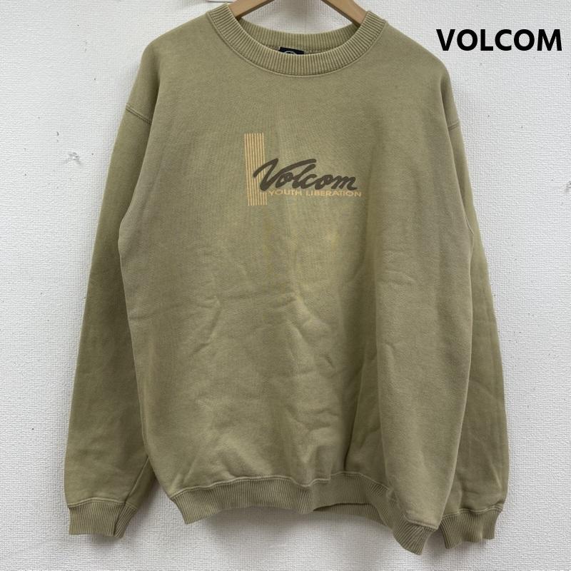 ボルコム VOLCOM トレーナー 長袖 YOUTH LIBERATION クルーネック スウェット トレーナー M カーキオリーブ / カーキオリーブ / メンズ USED 古着 中古 50158575