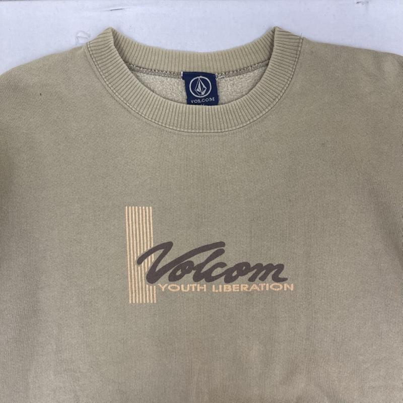 ボルコム VOLCOM トレーナー 長袖 YOUTH LIBERATION クルーネック スウェット トレーナー M カーキオリーブ / カーキオリーブ / メンズ USED 古着 中古 50158575