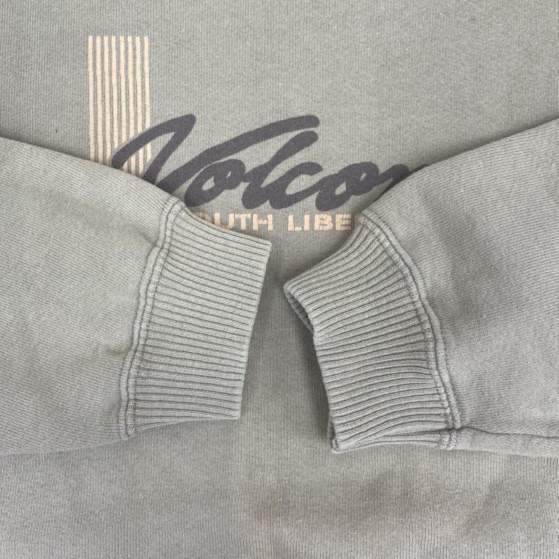ボルコム VOLCOM トレーナー 長袖 YOUTH LIBERATION クルーネック スウェット トレーナー M カーキオリーブ / カーキオリーブ / メンズ USED 古着 中古 50158575