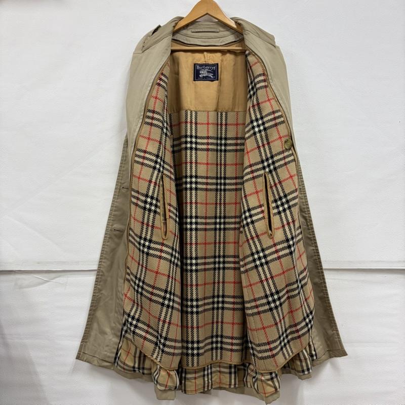 バーバリー BURBERRY コート トレンチコート トレンチコート ライナー付き ノバチェック イングランド製 - 無地 ベージュ / ベージュ / beige メンズ USED 古着 中古 50158576