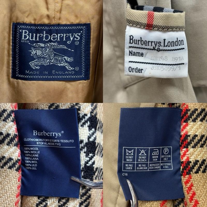 バーバリー BURBERRY コート トレンチコート トレンチコート ライナー付き ノバチェック イングランド製 - 無地 ベージュ / ベージュ / beige メンズ USED 古着 中古 50158576