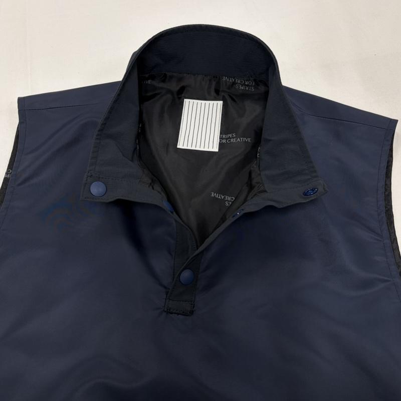 古着 USED ベスト ベスト S.F.C ナイロン プルオーバー ベスト L 無地 紺 / ネイビー / navy メンズ USED 古着 中古 50158581