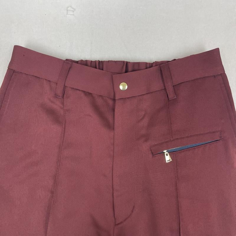 クルニ CULLNI パンツ スラックス センタープレス スラックス ジップ ポケット パンツ 21-ss-0210 1 えんじ / ワインレッド / dark red メンズ USED 古着 中古 50158586