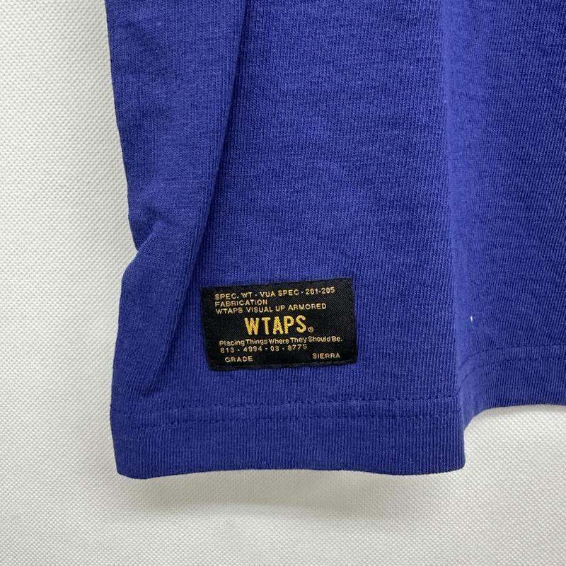 ダブルタップス WTAPS Tシャツ 半袖 DESERT STORM カレッジ ロゴ プリント Tシャツ 141ATDT-CSM16 S 青 / ブルー / blue メンズ USED 古着 中古 50158588