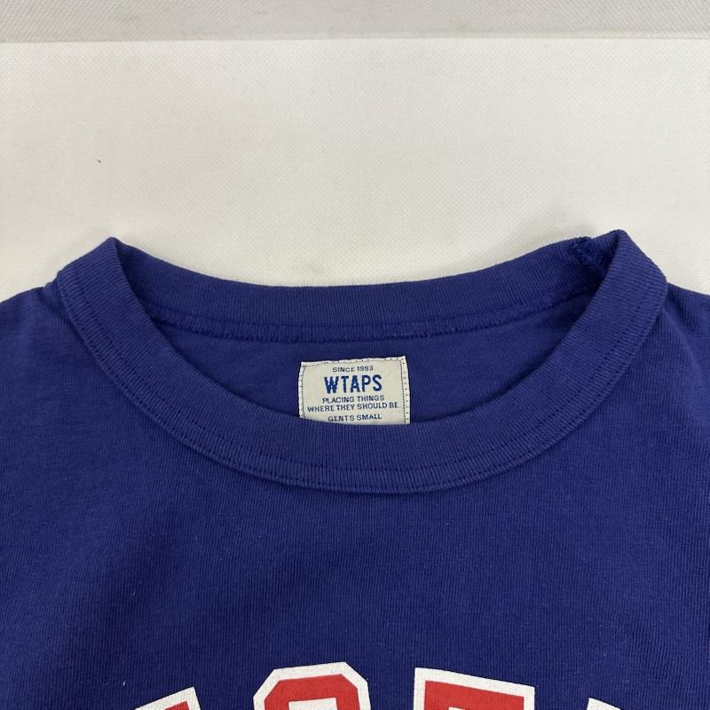 ダブルタップス WTAPS Tシャツ 半袖 DESERT STORM カレッジ ロゴ プリント Tシャツ 141ATDT-CSM16 S 青 / ブルー / blue メンズ USED 古着 中古 50158588
