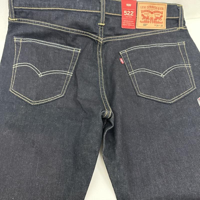 リーバイス Levi s パンツ デニム、ジーンズ 522 スリム テーパード デニム パンツ 濃紺 16882-0000 34インチ インディゴ / インディゴ / Indigo メンズ USED 古着 中古 50158590
