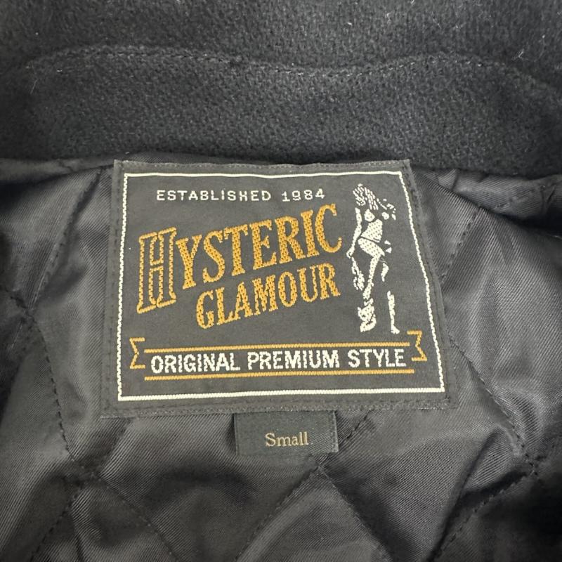 ヒステリックグラマー HYSTERIC GLAMOUR ジャケット、上着 ジャンパー、ブルゾン SO ALONE 刺繍 ダブル ウール ライダース ジャケット 0163AB06 S 黒 / ブラック / black メンズ USED 古着 中古 50158595