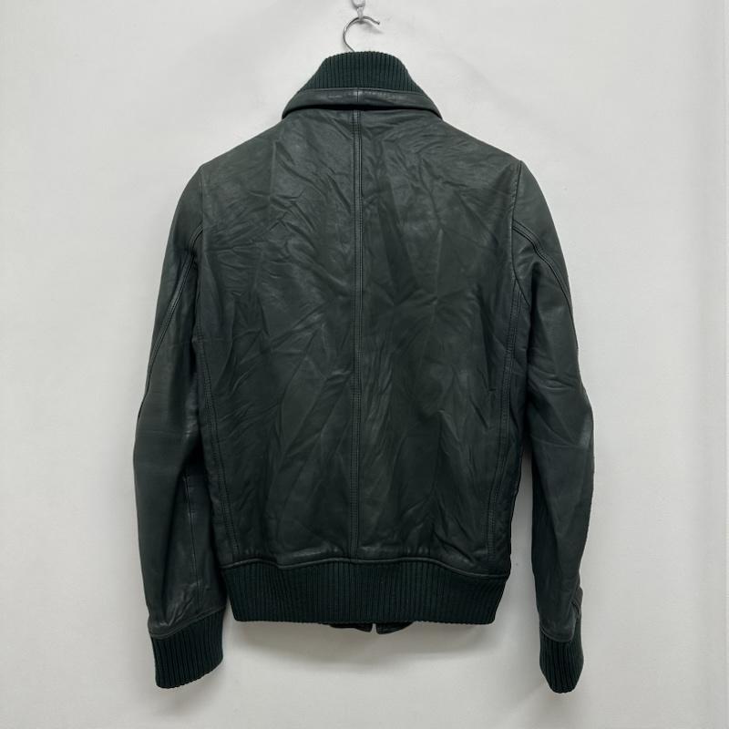 ヒステリックグラマー HYSTERIC GLAMOUR ジャケット、上着 レザージャケット 12AW ゴート レザー ジャケット 0223LB02 S 緑 / グリーン / green メンズ USED 古着 中古 50158596