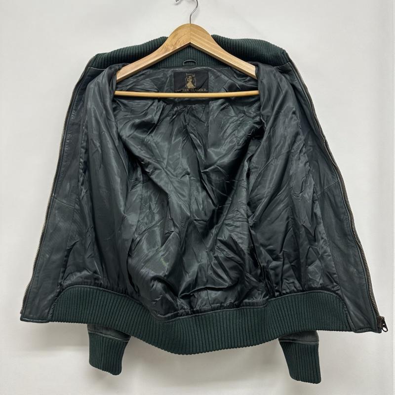 ヒステリックグラマー HYSTERIC GLAMOUR ジャケット、上着 レザージャケット 12AW ゴート レザー ジャケット 0223LB02 S 緑 / グリーン / green メンズ USED 古着 中古 50158596