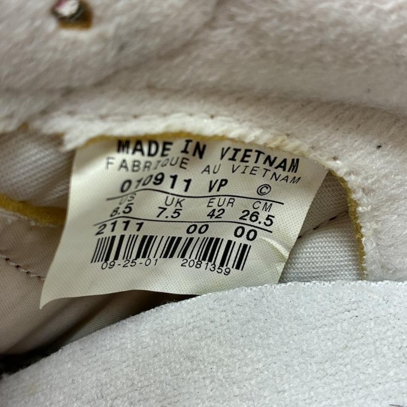ナイキ NIKE スニーカー スニーカー 00s 2001年製 LEATHER CORTEZ レザー コルテッツ 2111-00 スニーカー 観賞用 26.5cm ロゴ、文字 白 / ホワイト / white X 赤 / レッド / red メンズ USED 古着 中古 50158599