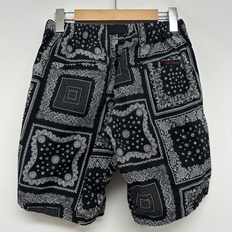 グラミチ GRAMICCI パンツ ショートパンツ WEATHER NN-SHORTS ペイズリー 総柄 ハーフ パンツ GMP-21S019 S 黒 / ブラック / black メンズ USED 古着 中古 50158605