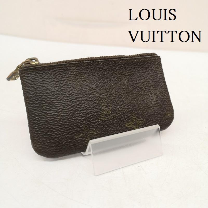ルイヴィトン LOUIS VUITTON 財布 コンパクト財布 モノグラム ポシェット クレ キーホルダー付 コインケース コインパース 小銭入れ M62650 - 茶 / ブラウン / brown レディース USED 古着 中古 50158606