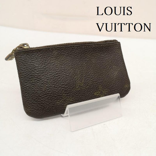 ルイヴィトン LOUIS VUITTON 財布 コンパクト財布 モノグラム ポシェット クレ キーホルダー付 コインケース コインパース 小銭入れ M62650 - 茶 / ブラウン / brown レディース USED 古着 中古 50158606