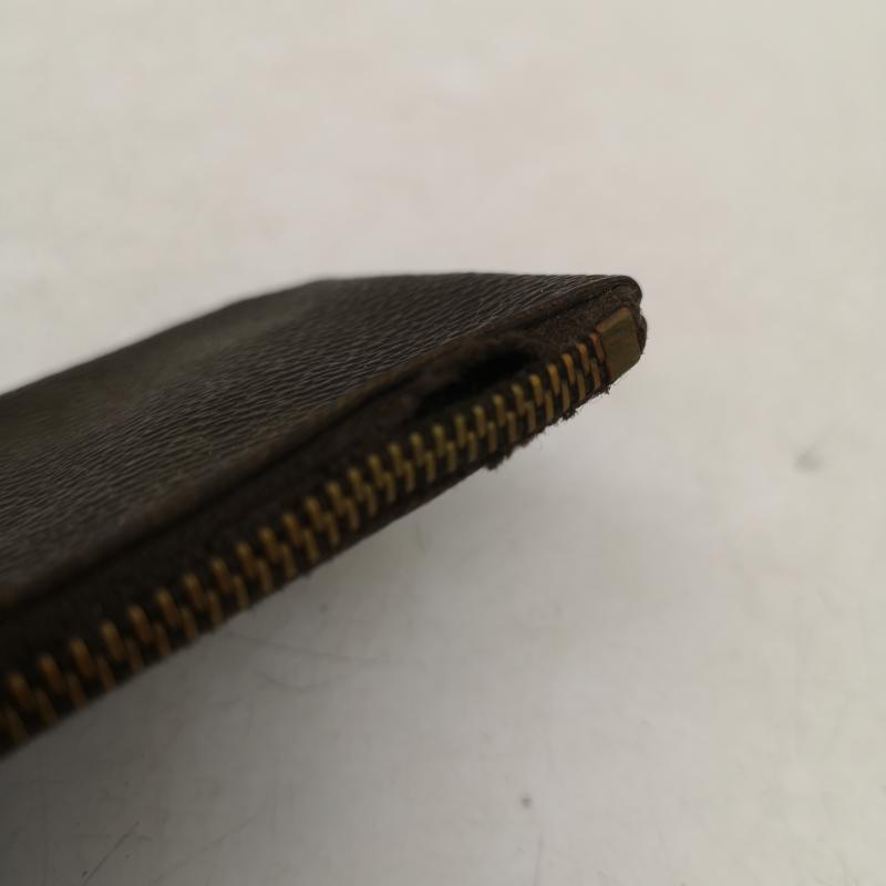 ルイヴィトン LOUIS VUITTON 財布 コンパクト財布 モノグラム ポシェット クレ キーホルダー付 コインケース コインパース 小銭入れ M62650 - 茶 / ブラウン / brown レディース USED 古着 中古 50158606