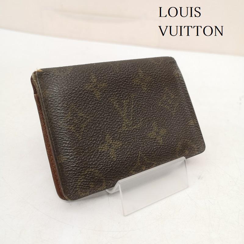 ルイヴィトン LOUIS VUITTON カードケース 定期入れ M60533 ポルト2カルト ヴェルティカル モノグラム カードケース 名刺入れ 定期入れ - 茶 / ブラウン / brown メンズ USED 古着 中古 50158611