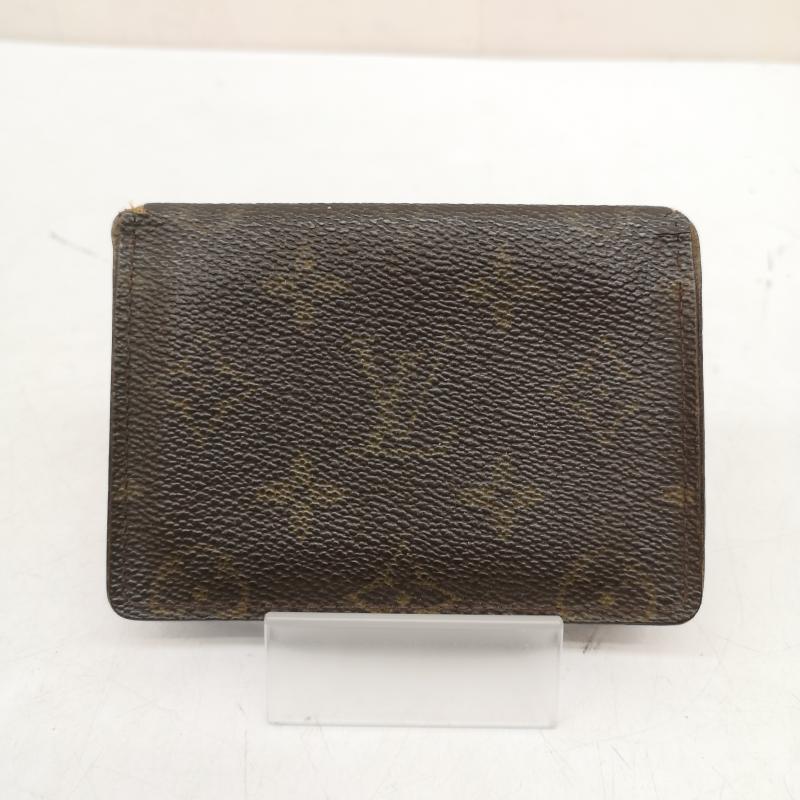 ルイヴィトン LOUIS VUITTON カードケース 定期入れ M60533 ポルト2カルト ヴェルティカル モノグラム カードケース 名刺入れ 定期入れ - 茶 / ブラウン / brown メンズ USED 古着 中古 50158611