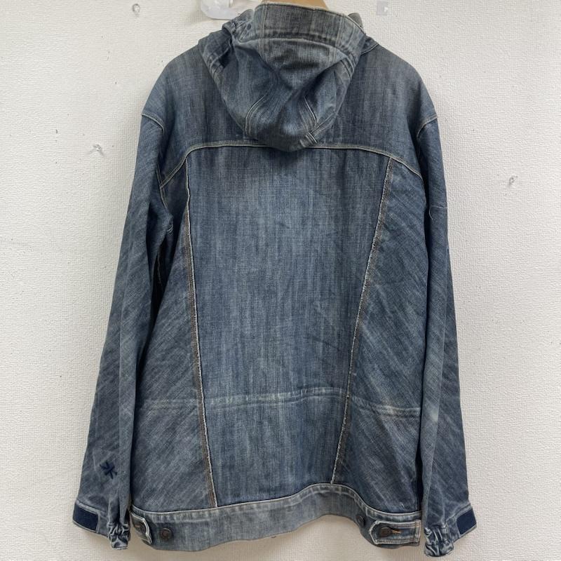 リーバイス Levi s ジャケット、上着 ジャンパー、ブルゾン 面ファスナー ジップアップ デニム フード ジャケット インディゴ / インディゴ / Indigo メンズ USED 古着 中古 50158615