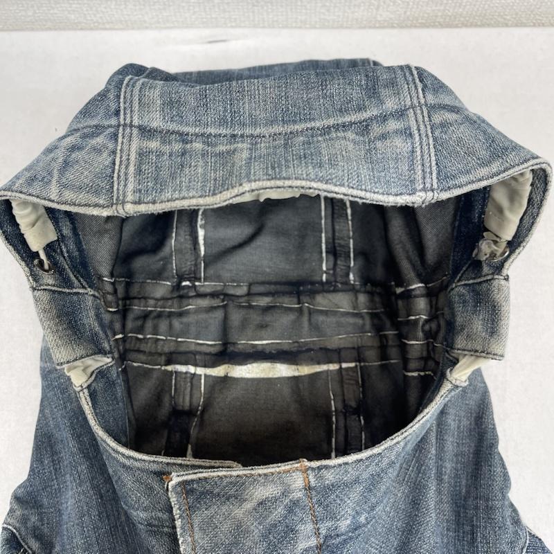 リーバイス Levi s ジャケット、上着 ジャンパー、ブルゾン 面ファスナー ジップアップ デニム フード ジャケット インディゴ / インディゴ / Indigo メンズ USED 古着 中古 50158615