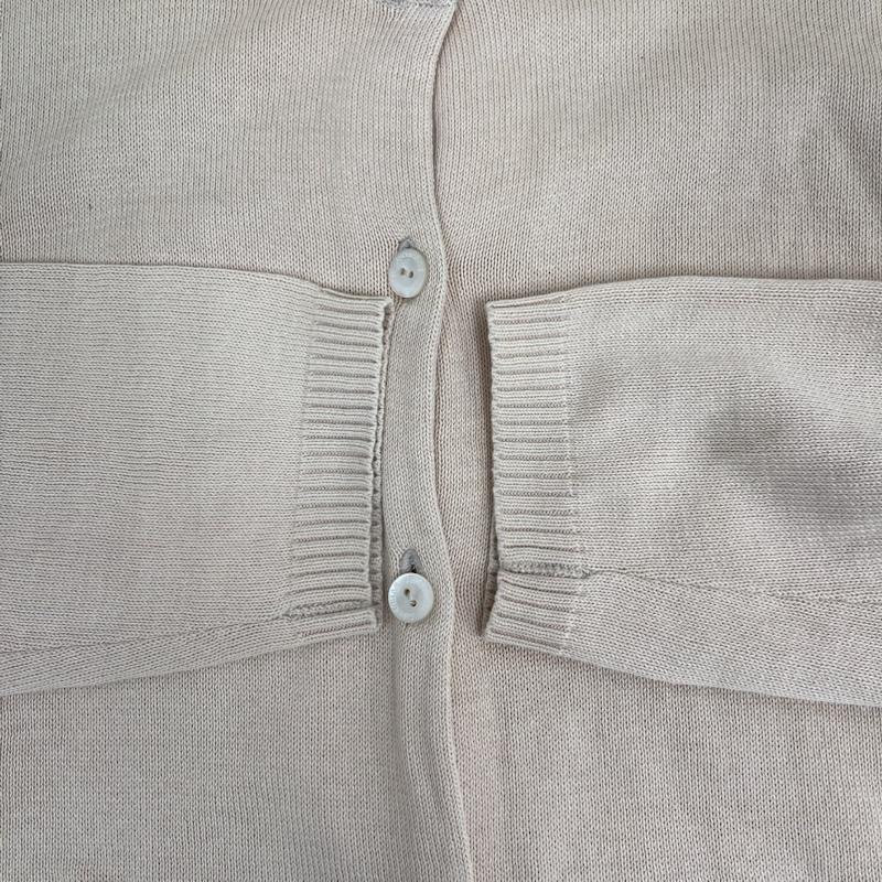 バーバリーロンドン Burberry London カーディガン 長袖 ロゴ刺繍 薄手 コットン カーディガン FBA72-051 40 ベージュ / ベージュ / beige レディース USED 古着 中古 50158616