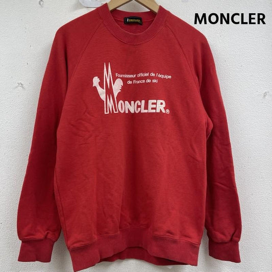 モンクレール MONCLER トレーナー 長袖 フランス スキーチーム 公式 サプライヤー プリント スウェット トレーナー L 赤 / レッド / red メンズ USED 古着 中古 50158621