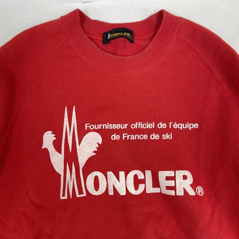 モンクレール MONCLER トレーナー 長袖 フランス スキーチーム 公式 サプライヤー プリント スウェット トレーナー L 赤 / レッド / red メンズ USED 古着 中古 50158621