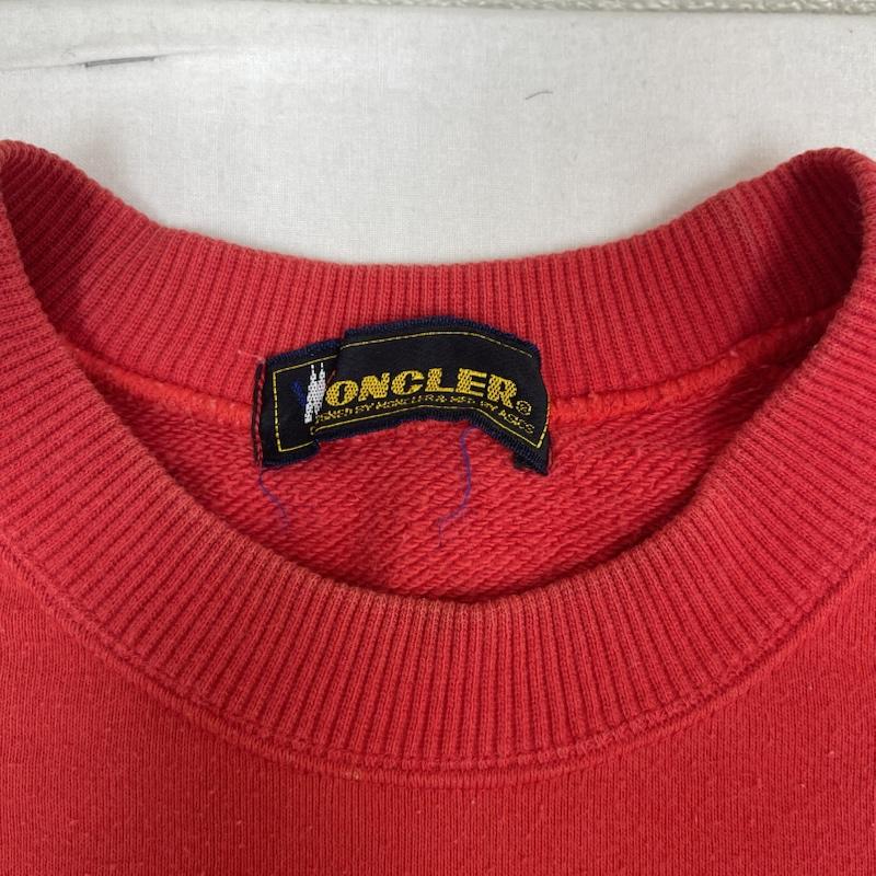 モンクレール MONCLER トレーナー 長袖 フランス スキーチーム 公式 サプライヤー プリント スウェット トレーナー L 赤 / レッド / red メンズ USED 古着 中古 50158621