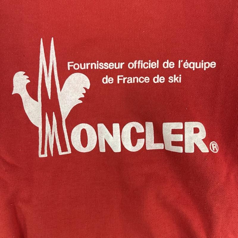 モンクレール MONCLER トレーナー 長袖 フランス スキーチーム 公式 サプライヤー プリント スウェット トレーナー L 赤 / レッド / red メンズ USED 古着 中古 50158621