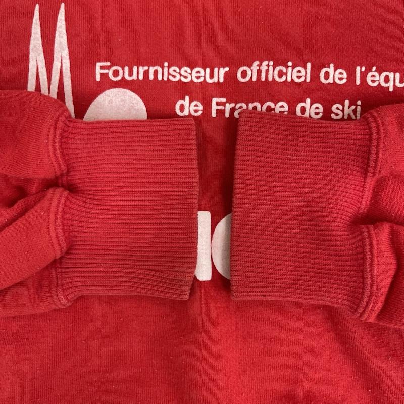 モンクレール MONCLER トレーナー 長袖 フランス スキーチーム 公式 サプライヤー プリント スウェット トレーナー L 赤 / レッド / red メンズ USED 古着 中古 50158621