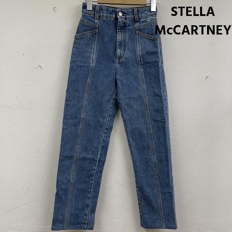 ステラマッカートニー STELLA McCARTNEY パンツ デニム、ジーンズ イタリア製 ブランド ロゴ ストレート デニム パンツ インディゴ / インディゴ / Indigo レディース USED 古着 中古 50158623