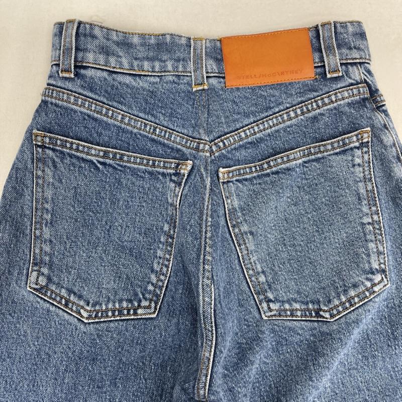 ステラマッカートニー STELLA McCARTNEY パンツ デニム、ジーンズ イタリア製 ブランド ロゴ ストレート デニム パンツ インディゴ / インディゴ / Indigo レディース USED 古着 中古 50158623