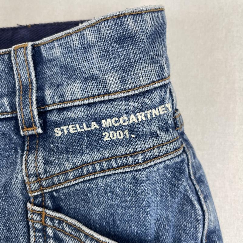 ステラマッカートニー STELLA McCARTNEY パンツ デニム、ジーンズ イタリア製 ブランド ロゴ ストレート デニム パンツ インディゴ / インディゴ / Indigo レディース USED 古着 中古 50158623