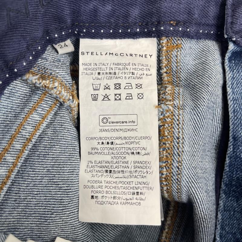 ステラマッカートニー STELLA McCARTNEY パンツ デニム、ジーンズ イタリア製 ブランド ロゴ ストレート デニム パンツ インディゴ / インディゴ / Indigo レディース USED 古着 中古 50158623