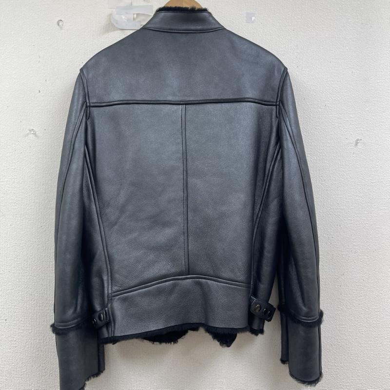 エムエフエディトリアル m.f.editorial ジャケット、上着 レザージャケット 羊革 毛皮 裏地 ファー レザー ジャケット M 黒 / ブラック / black メンズ USED 古着 中古 50158627