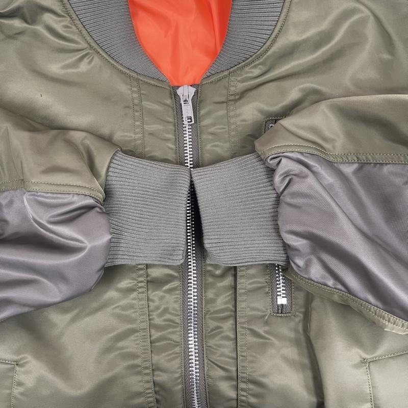 古着 USED ジャケット、上着 ジャンパー、ブルゾン SeeSew OVERSPEC MA-1 ダブル ジップ ジャケット L カーキ / カーキ / khaki メンズ USED 古着 中古 50158630