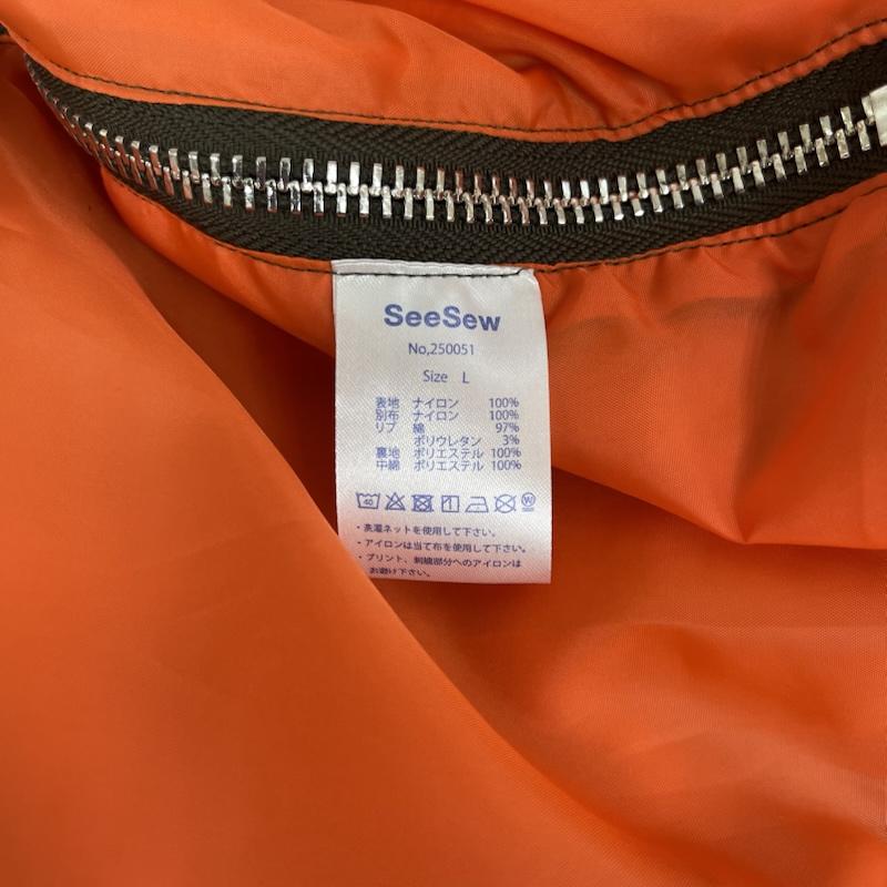 古着 USED ジャケット、上着 ジャンパー、ブルゾン SeeSew OVERSPEC MA-1 ダブル ジップ ジャケット L カーキ / カーキ / khaki メンズ USED 古着 中古 50158630
