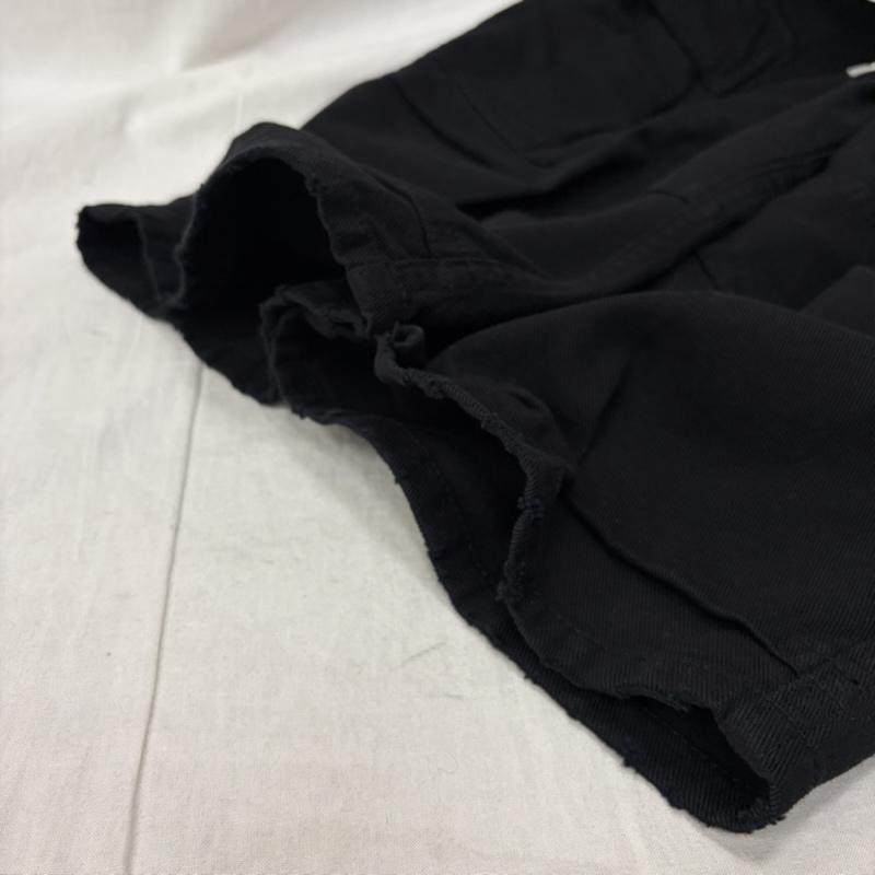 アーキ ARCHI パンツ ショートパンツ カーゴハーフパンツ フリンジデザイン black S S 無地 黒 / ブラック / black レディース USED 古着 中古 50158637